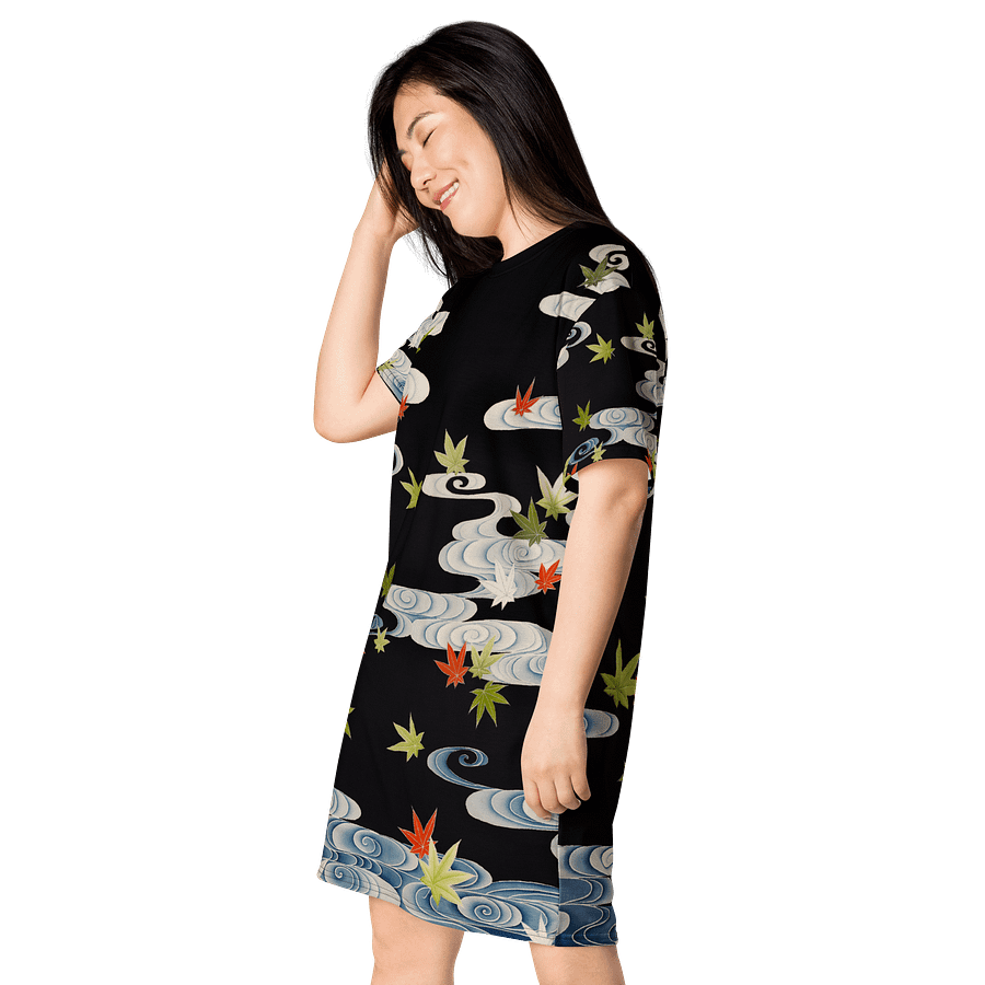 Maple Leaves. All-Over Print T-Shirt Dress product image (3)