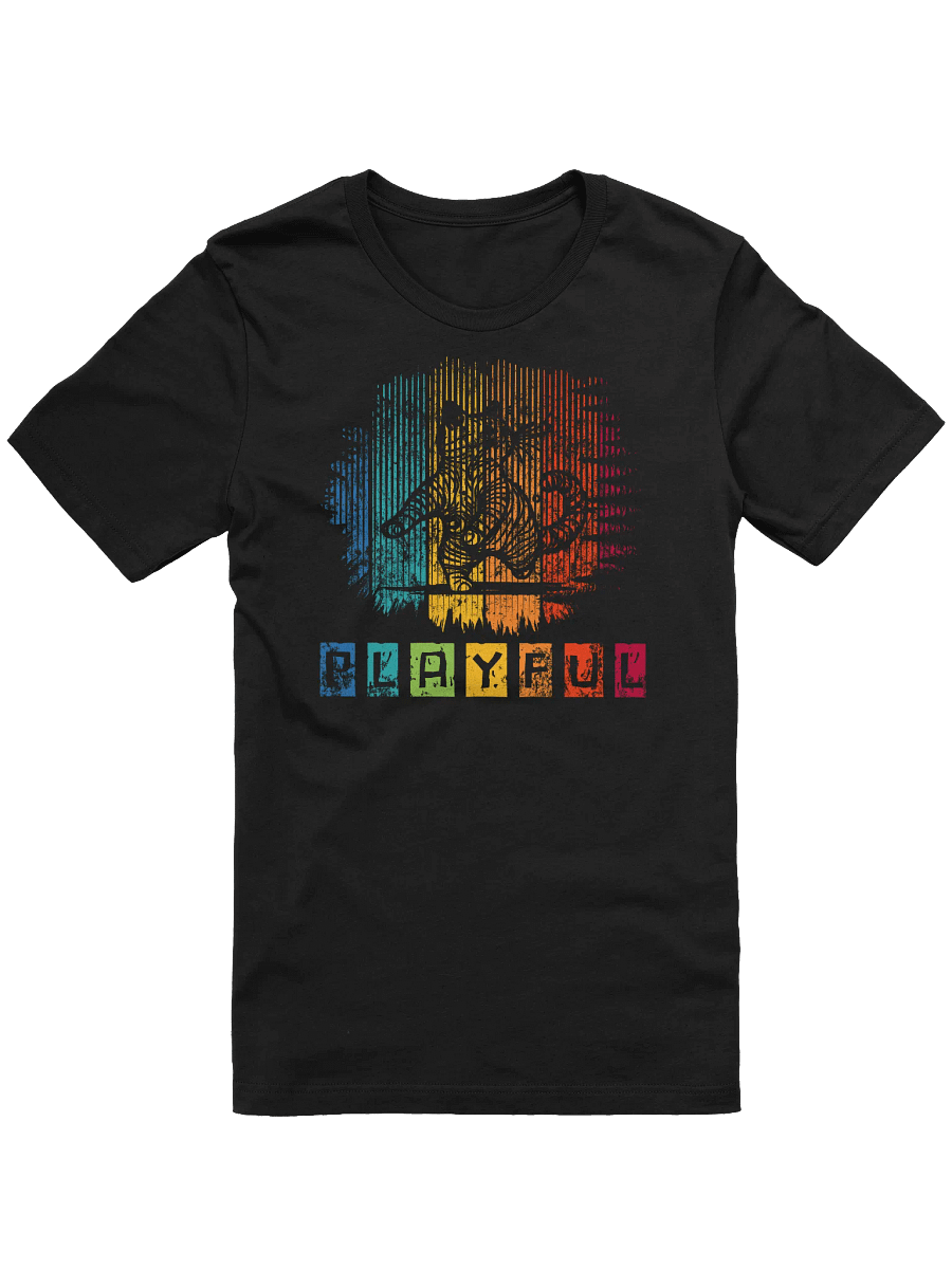 Playful Cat T-Shirt - Retro 90s Grunge Energetic Feline Tee Gift product image (5)