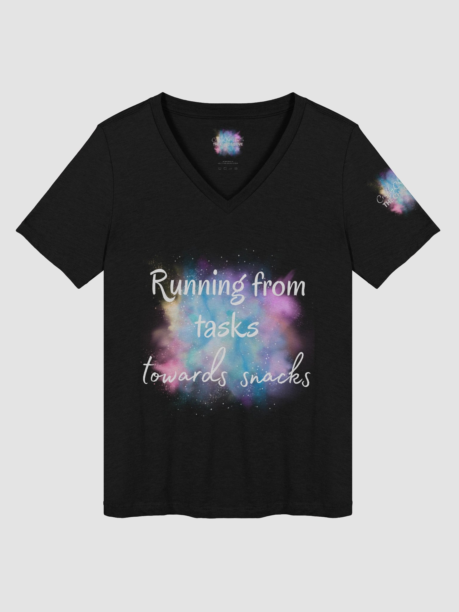 Running from tasks V-Neck Tee product image (1)