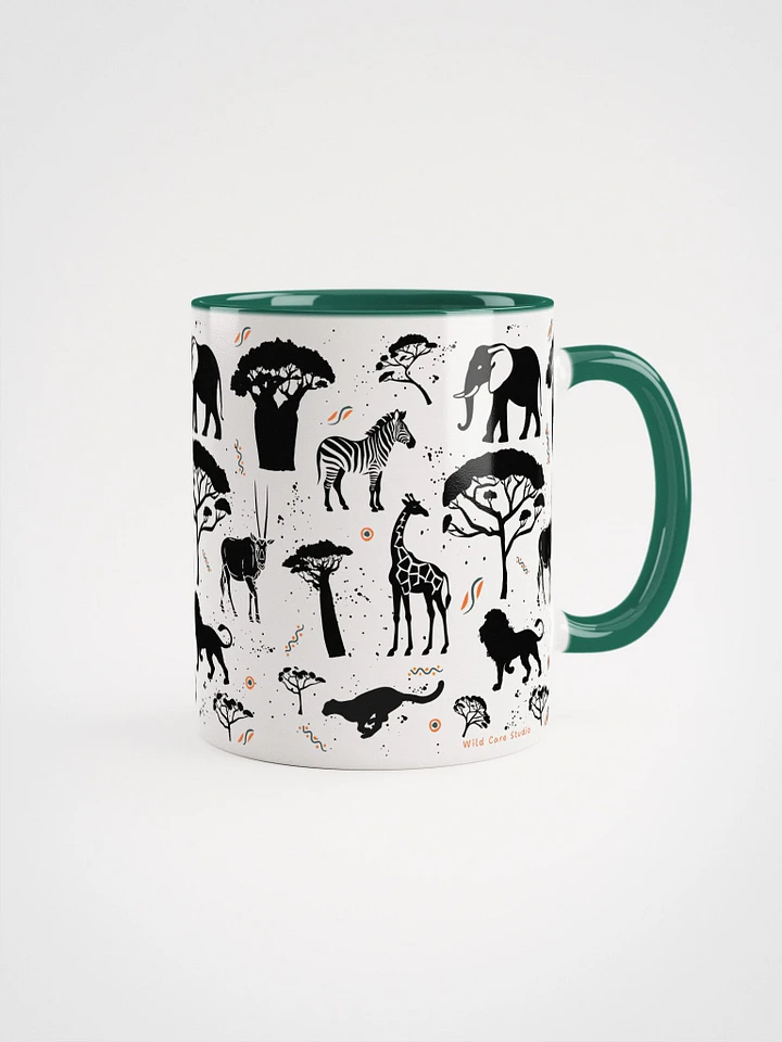Unique African Wildlife Patterned Ceramic Mug product image (1)
