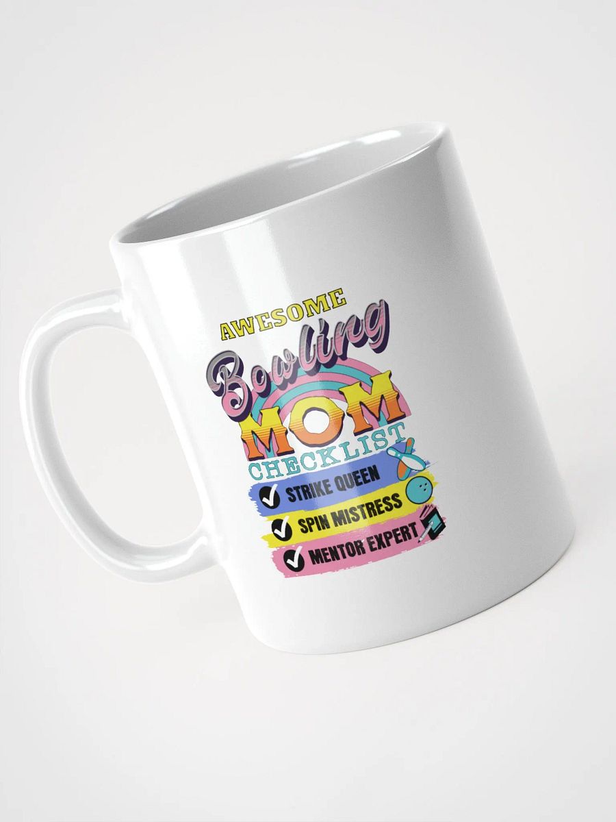 Awesome Bowling Mom Checklist Mug product image (2)