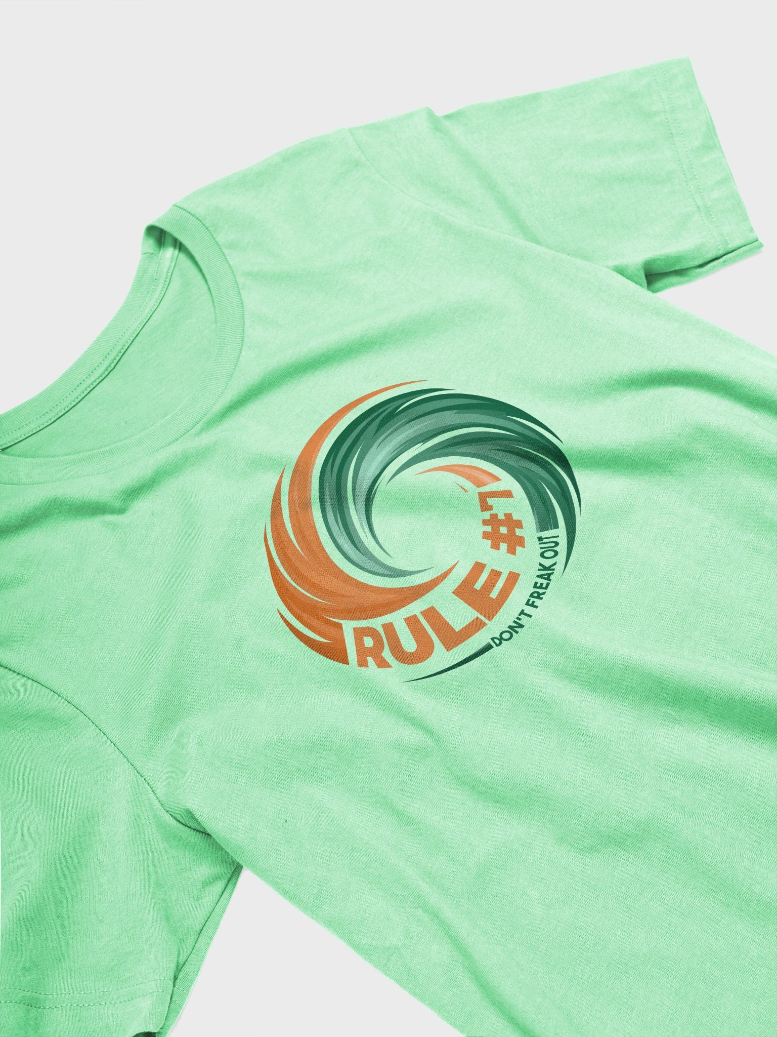 Women's Rule #7 T-Shirt Green and Orange product image (75)