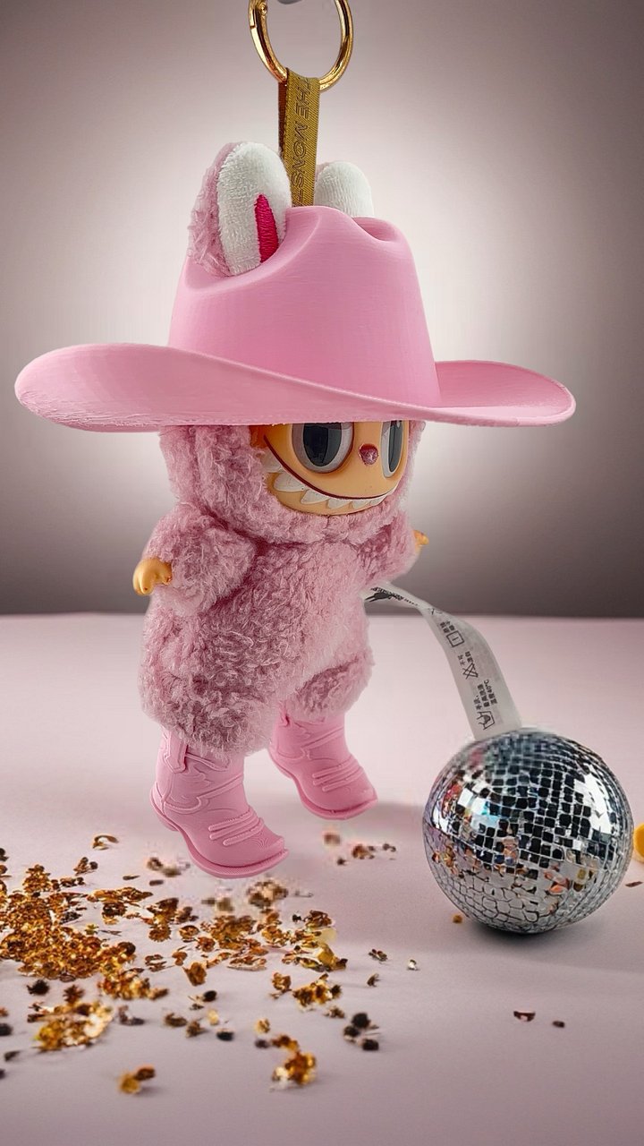 Pink Pony Club Cowgirl Set for Labubu Plush🪩 product image (1)