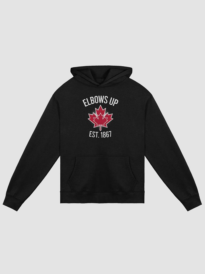 Elbows Up Canada Est. 1867 premium oversized hoodie – Proud Canadian product image (1)