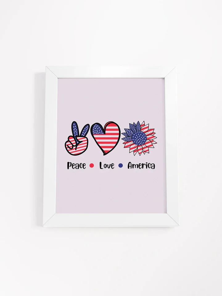 Peace, Love, America Framed Poster product image (1)