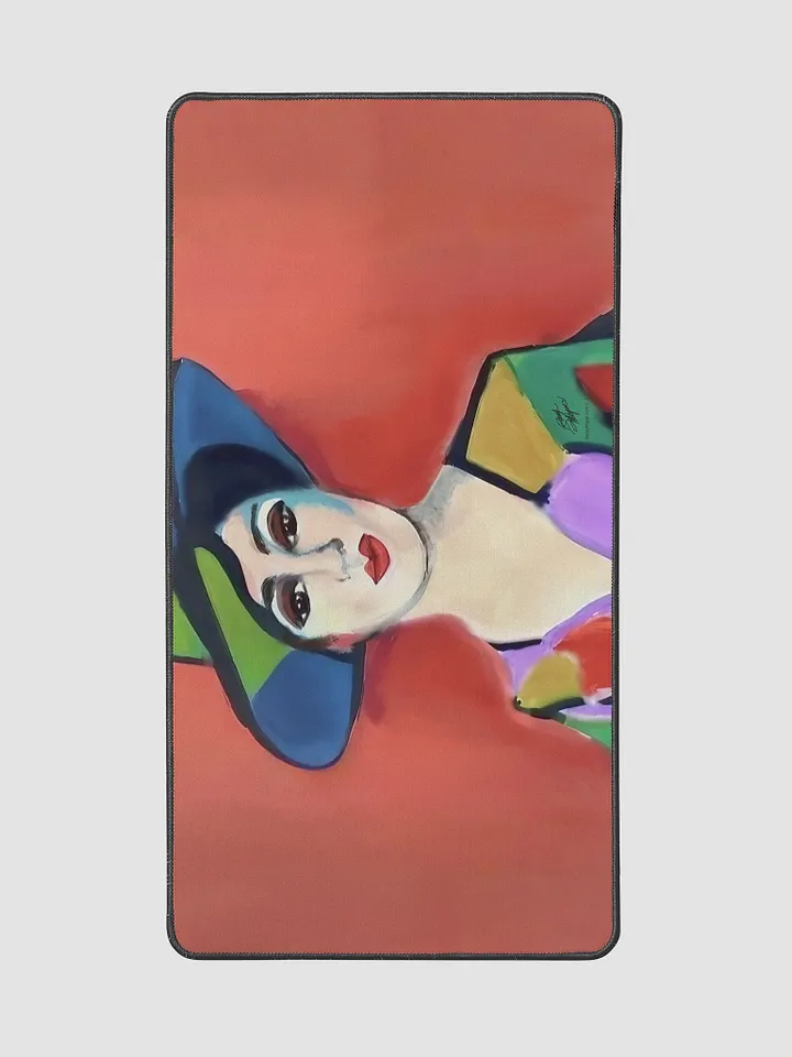 Donna with Hat Desk Mat product image (2)