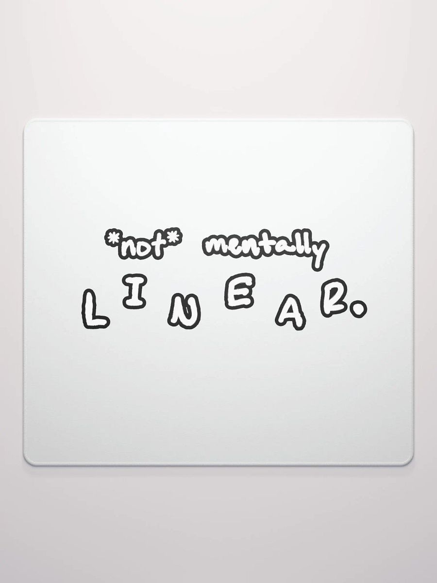 *not* mentally linear (lined design) mouse pad product image (2)