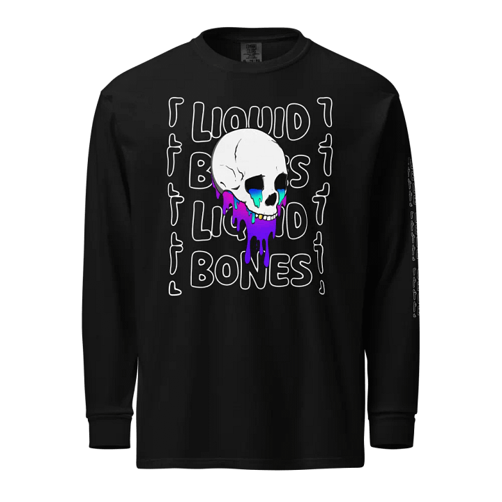 Liquid Bones Melting Skull Long Sleeve Shirt product image (1)