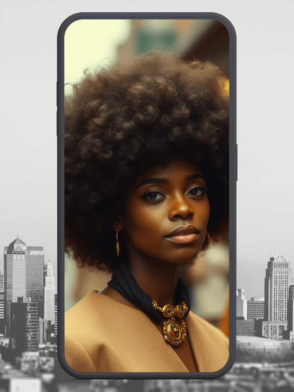 Afro Angels x10 (Pack 1) 4K Cellphone Wallpaper Download product image (3)
