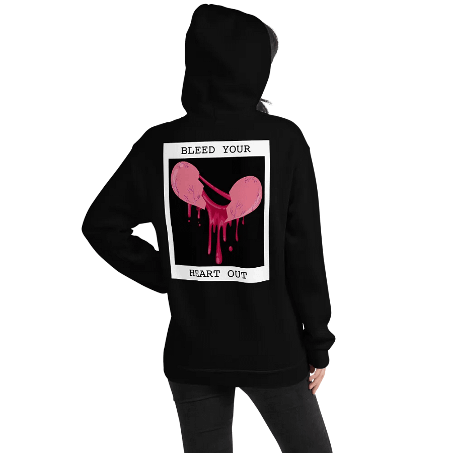 Bleed Your Heart Out Print Embroidered Hoodie (Digital) product image (8)