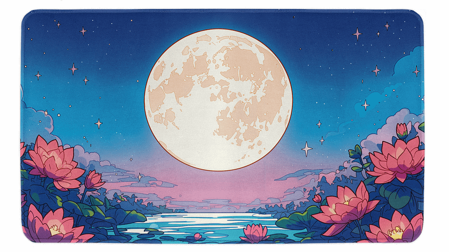 Moon Starry Sky Desk Mat product image (1)