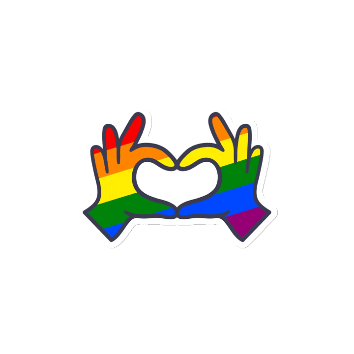 Rainbow Heart Pride Magnets product image (2)
