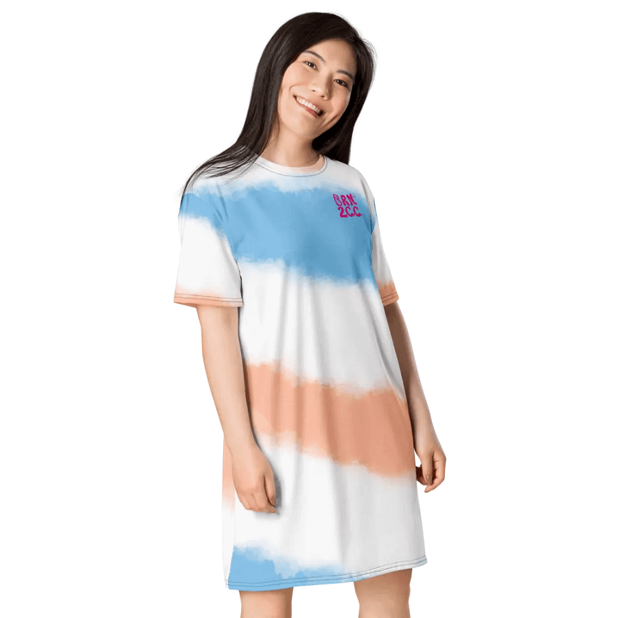 BOURNE to Cape Cod™ | Pastel Patriotic T-Shirt Dress | Beachy-Chic & Festive product image (4)