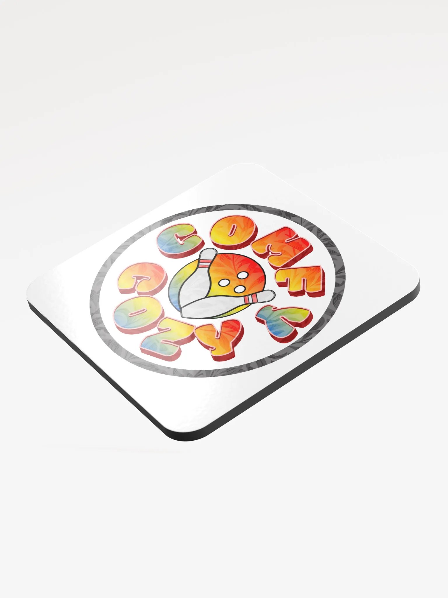 Comfy Cozy Bowling Ball Bliss Cork Coaster product image (4)