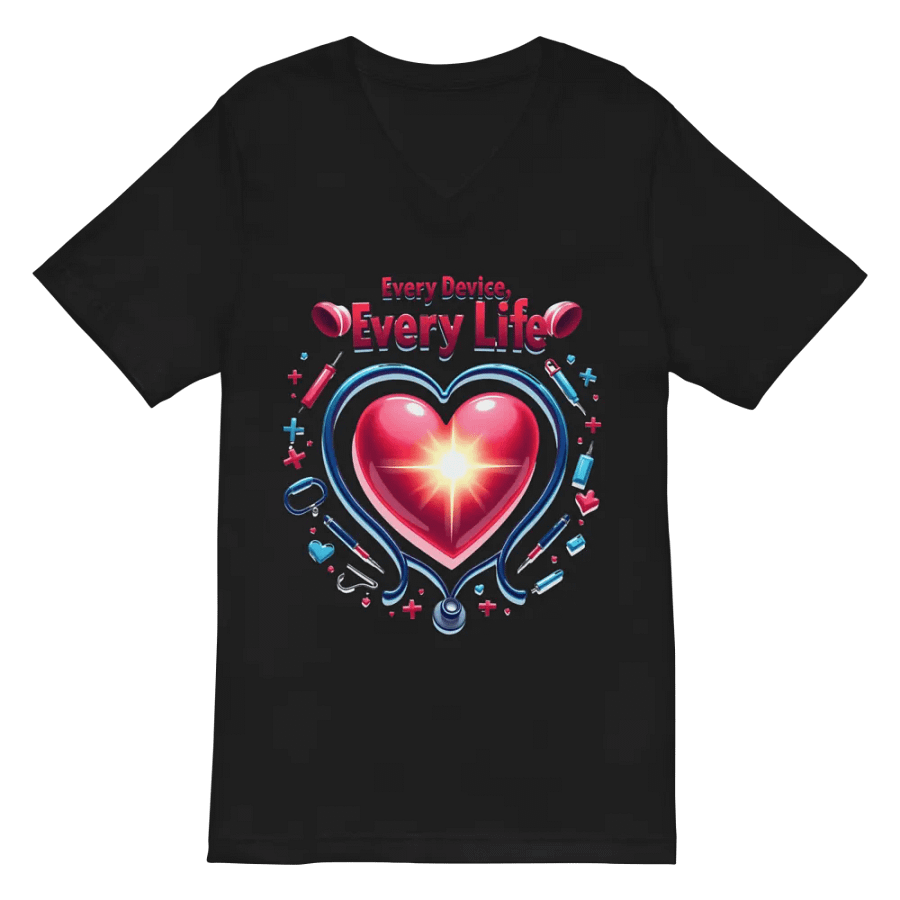 EVERY DEVICE EVERY LIFE V-Neck Tee product image (3)