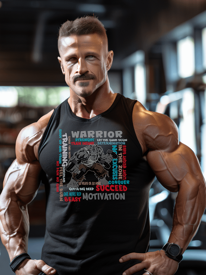 Gym Workout Motivational Inspirational Phrases Tank Top Fitness product image (1)