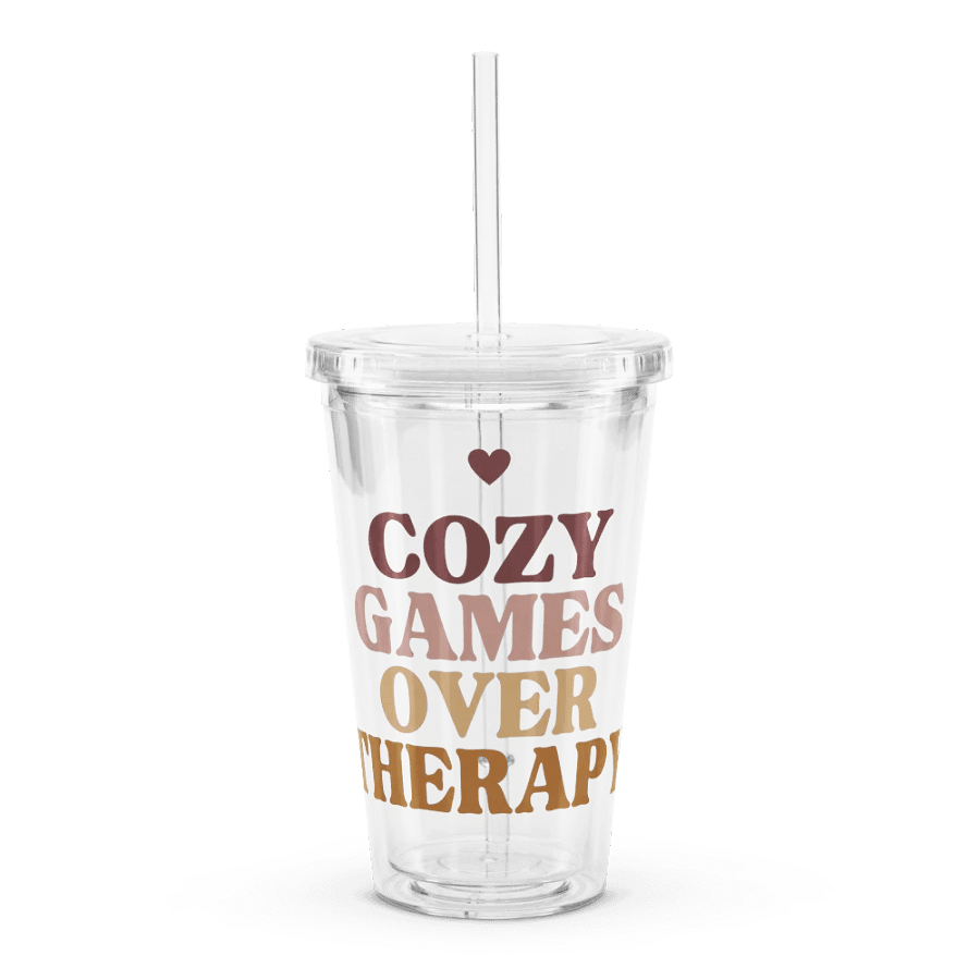 Cozy Games Over Therapy Double Wall Tumbler product image (1)
