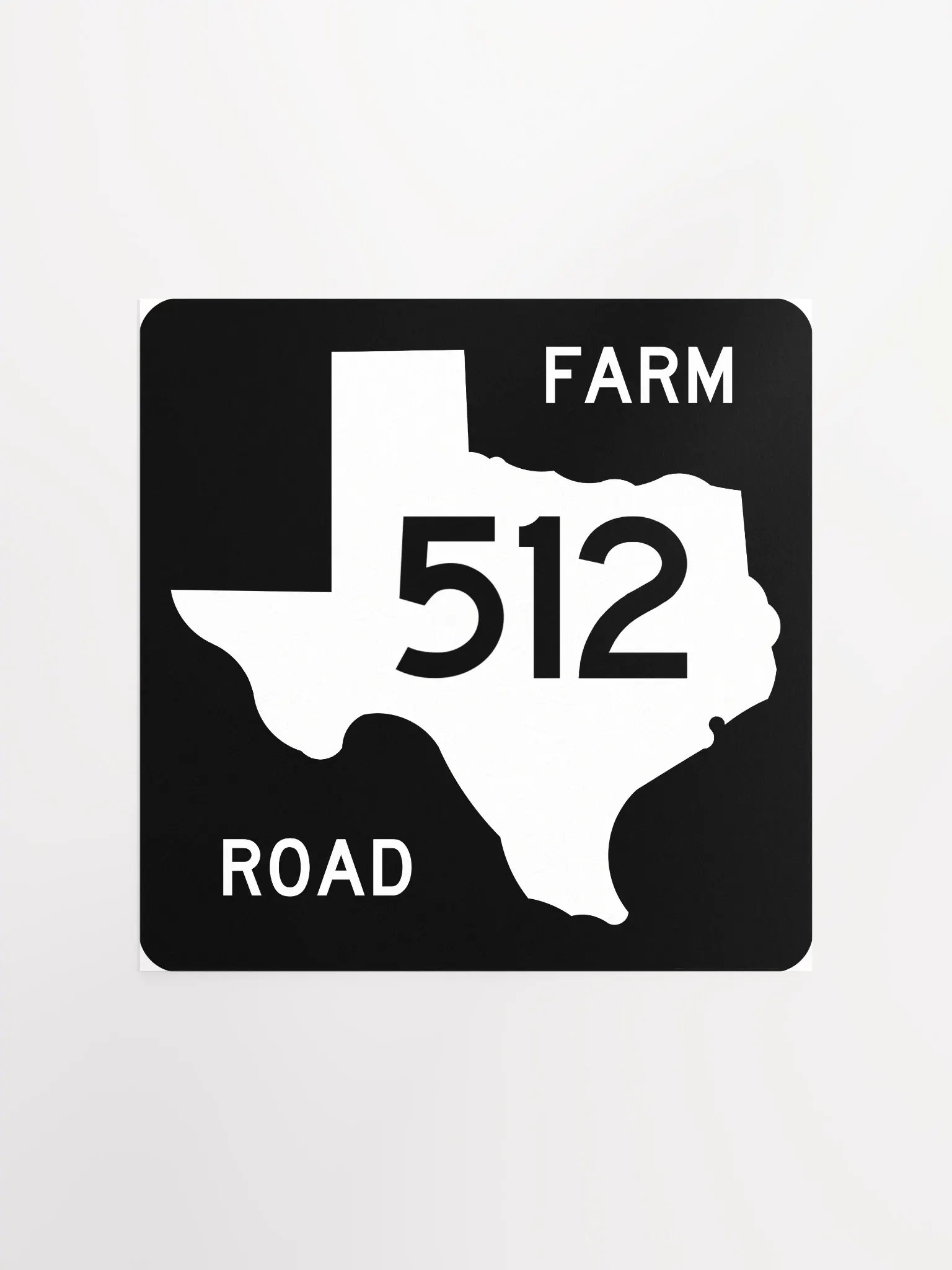Texas Farm Road Sign FM 512 Poster product image (1)