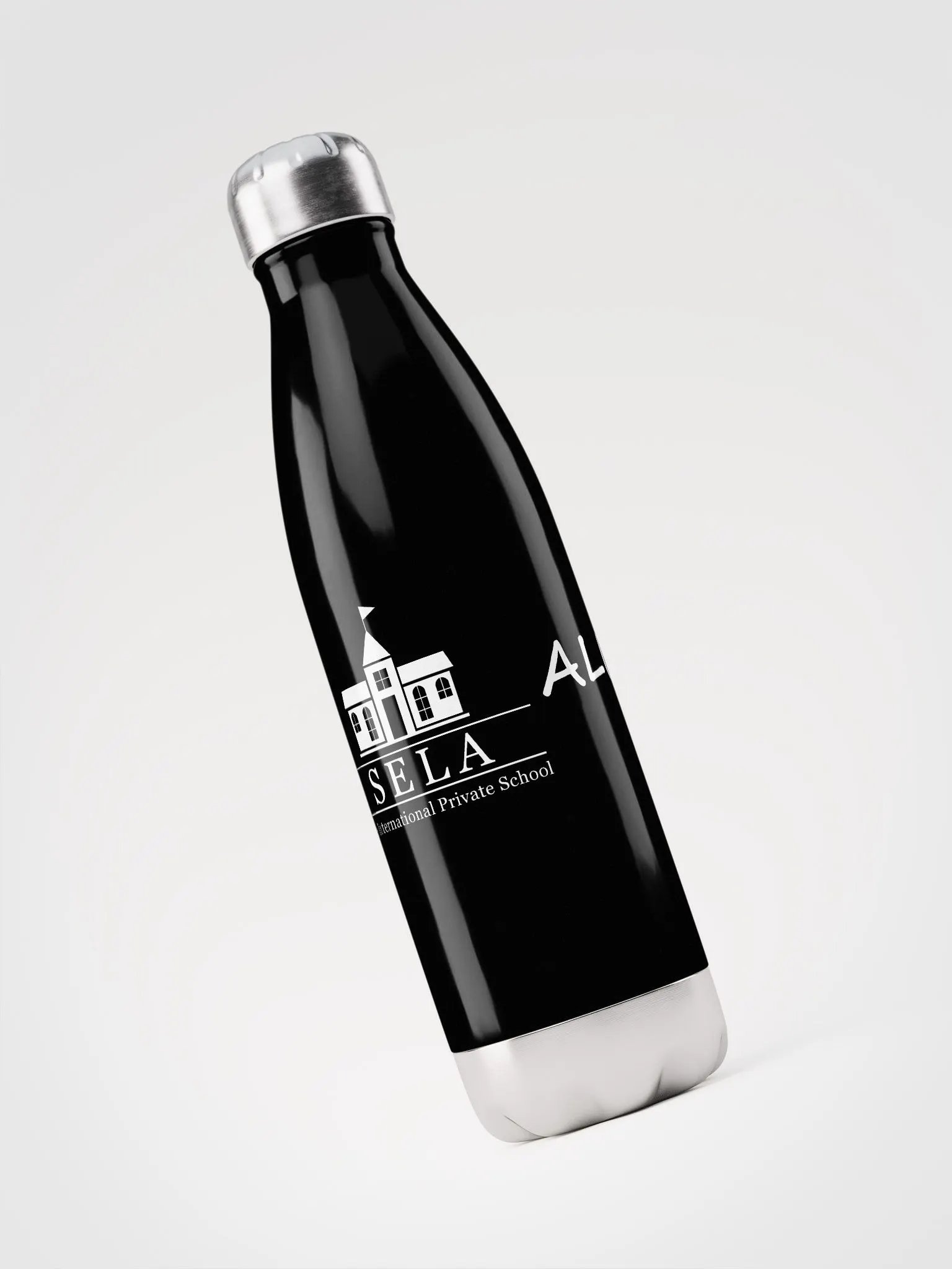 SELA Alumni Stainless Steel Water Bottle (black) product image (3)