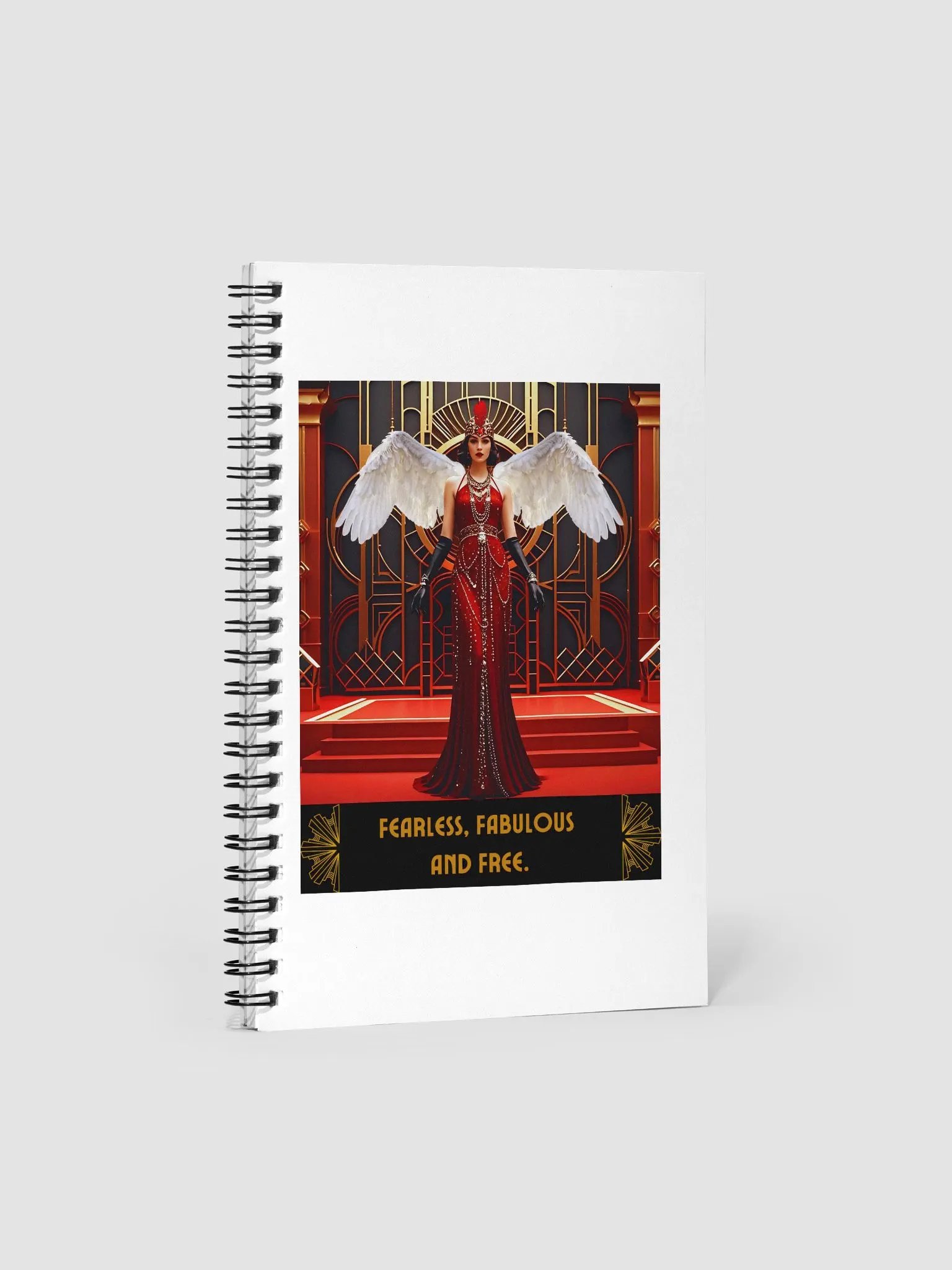 1920s Graphics on Front and Back Covers - 140 Page Notebook product image (1)