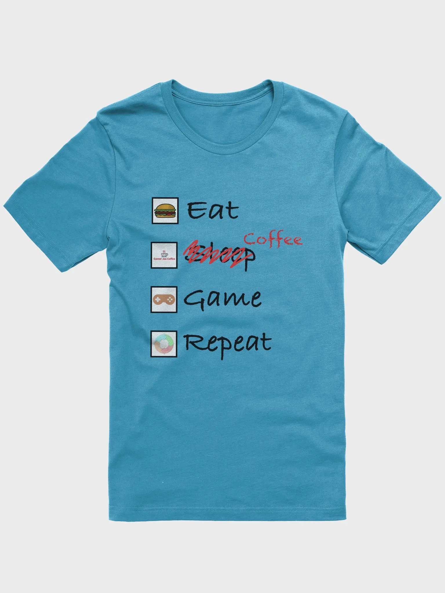 Eat, Coffee, Game, Repeat T-Shirt product image (1)