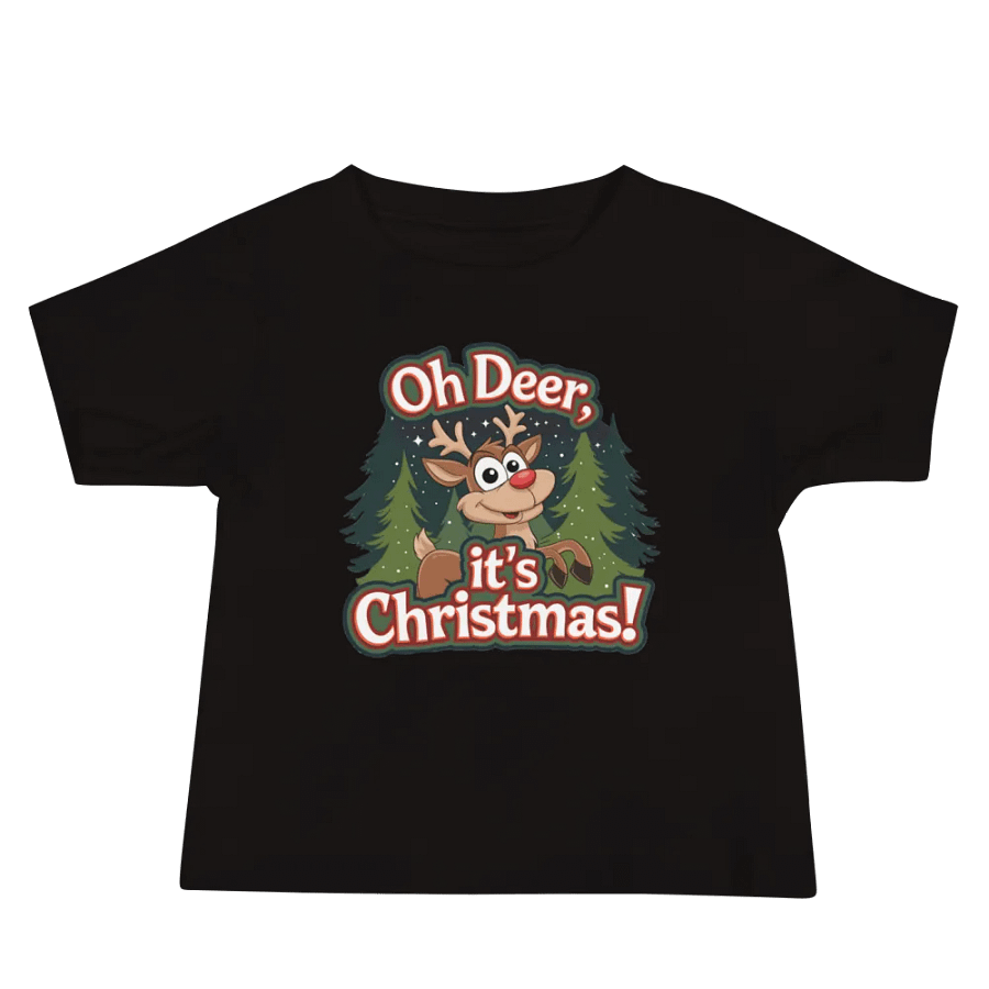 Oh Deer Christmas Baby Tee product image (5)