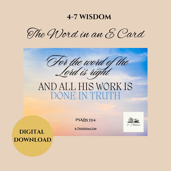 Work in Truth E Card product image (1)