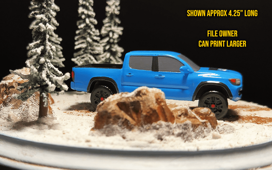 3rd Gen Tacoma Long Bed - 3D Print File product image (6)