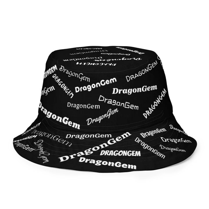 DragonGem Black Reversible Bucket Hat product image (1)