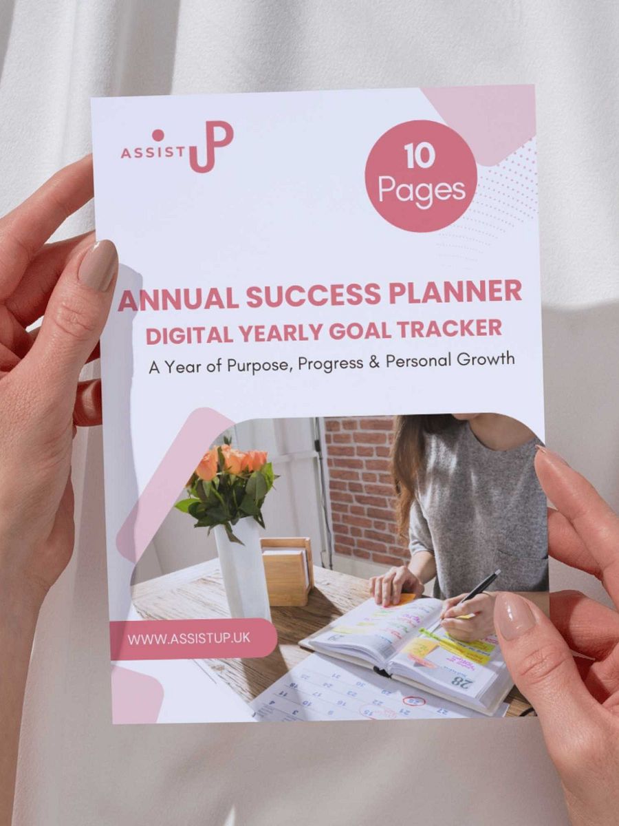 Annual Success Planner – Yearly Goal Setting Printable and Digital Productivity product image (1)