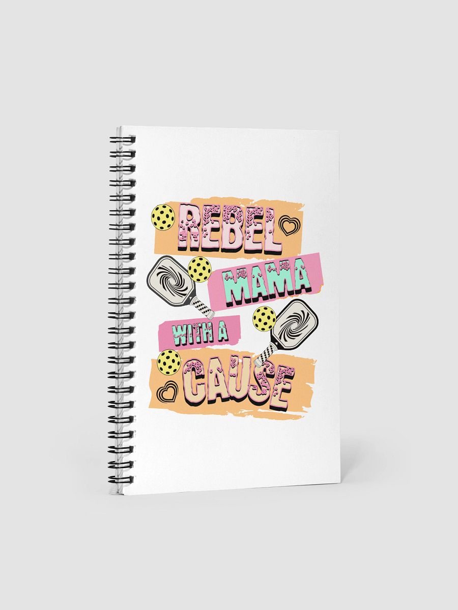 Rebel Mama With A Cause Pickleball Spiral Notebook product image (2)