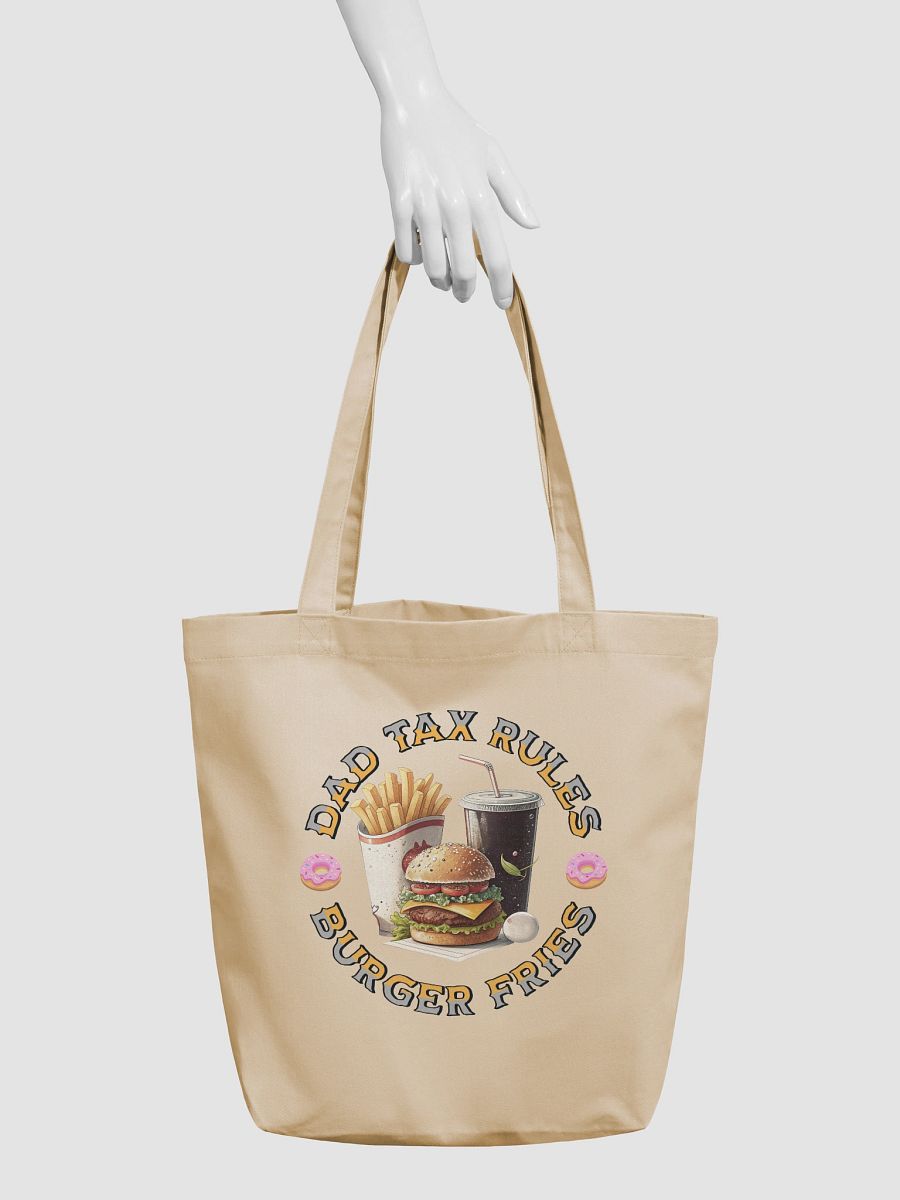 Dad Tax Rules Burgers Fries co-Friendly Tote Bag product image (6)