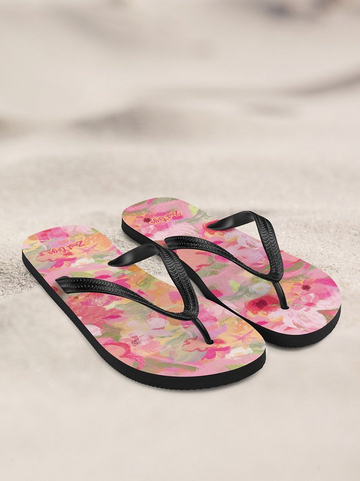 Flip flops "Sweet Pastel Florals of Spring" product image (2)