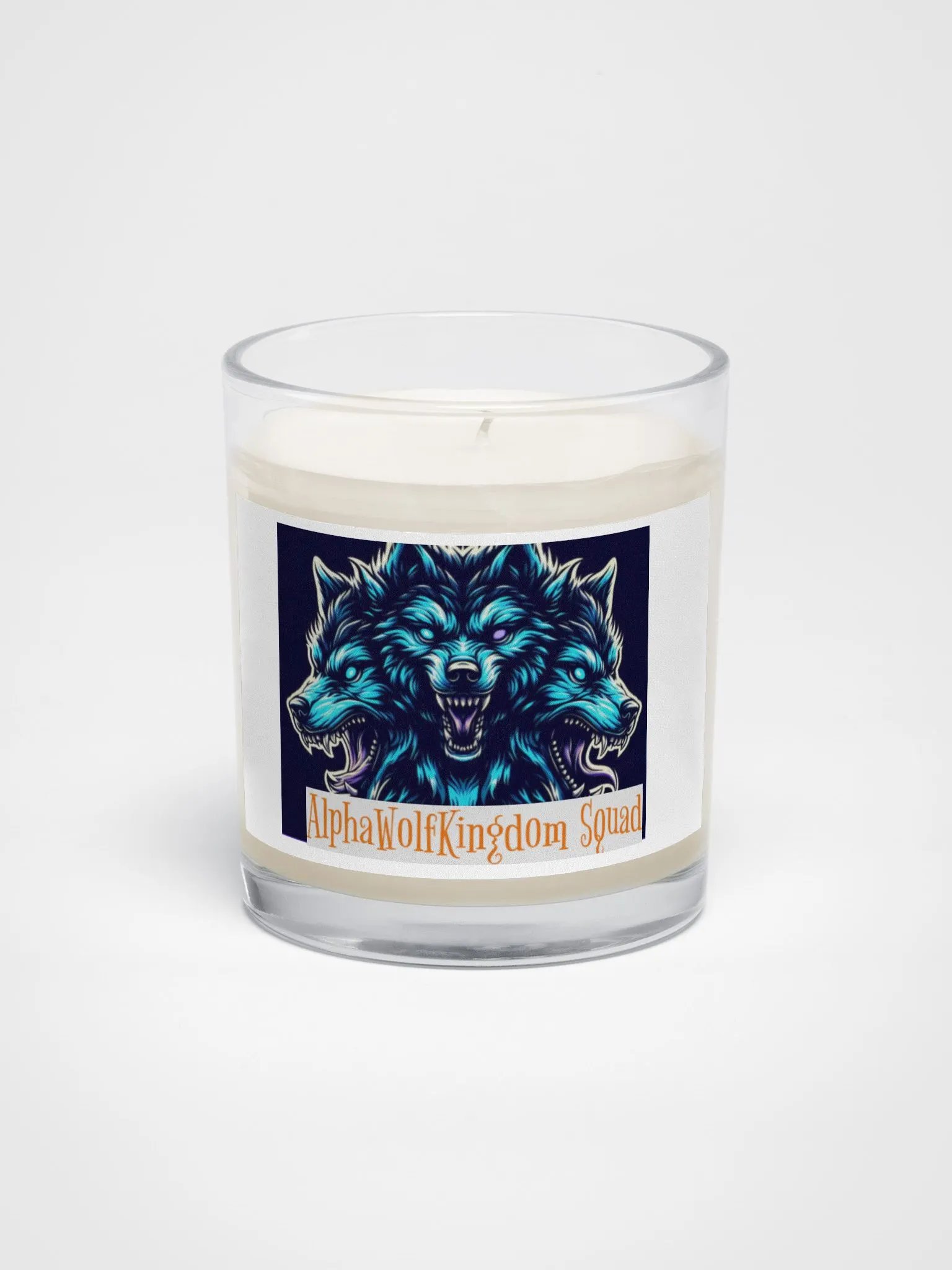 AlphaWolfKingdom Three-Headed Wolf Soy Wax Candle product image (1)