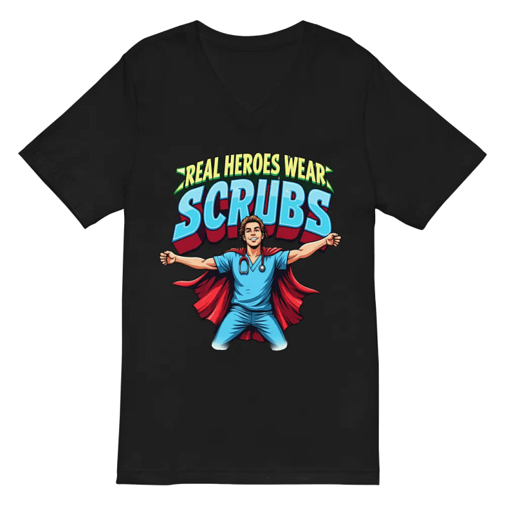 Superhero Scrubs V-Neck Tee product image (3)