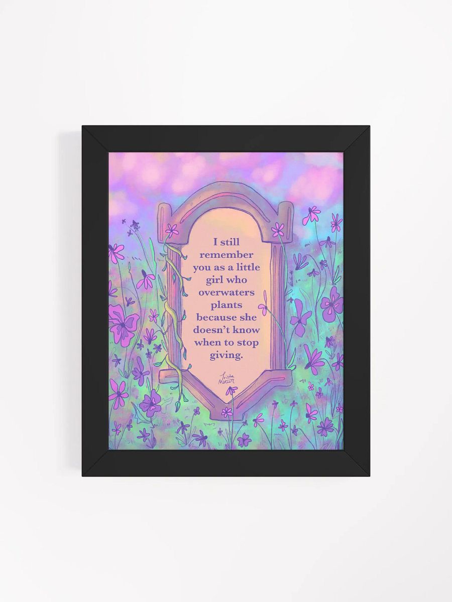 Overwatering Plants Framed Art Print product image (4)
