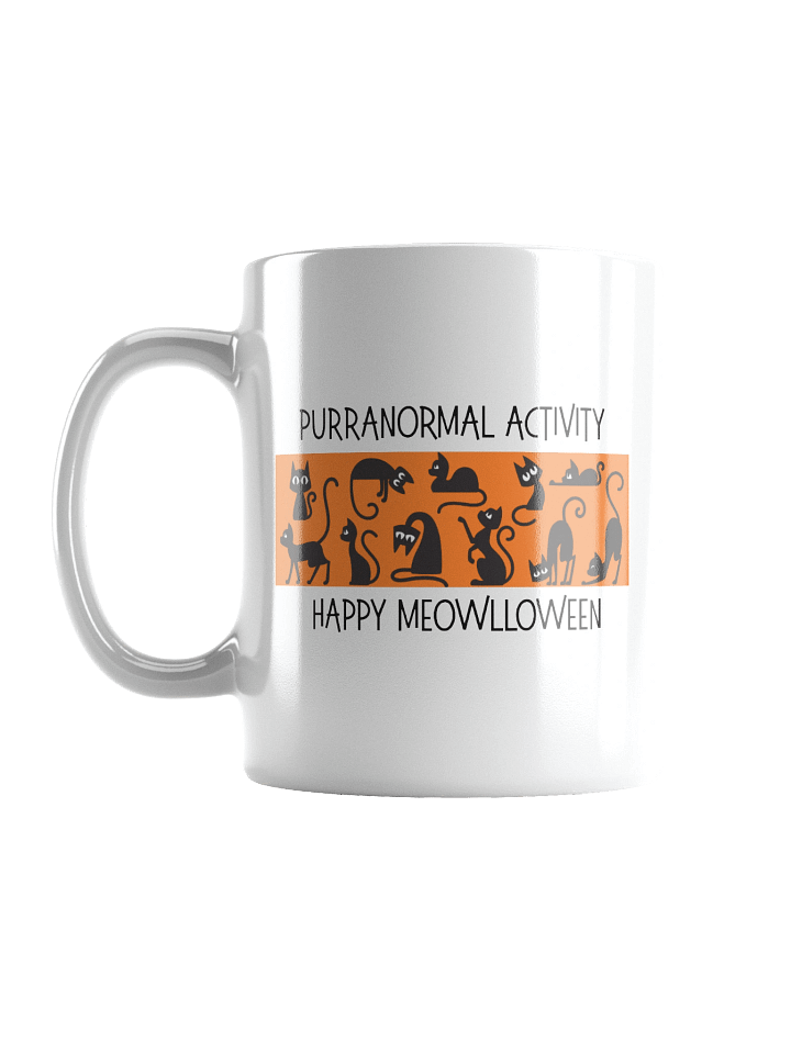 Halloween Whimsical Cats White Glossy Mug product image (2)