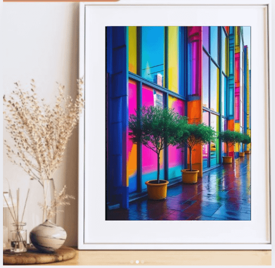Coloured Facade Wall Art product image (1)