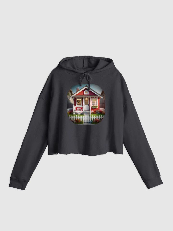For Lease Print Crop Top Hoodie product image (1)