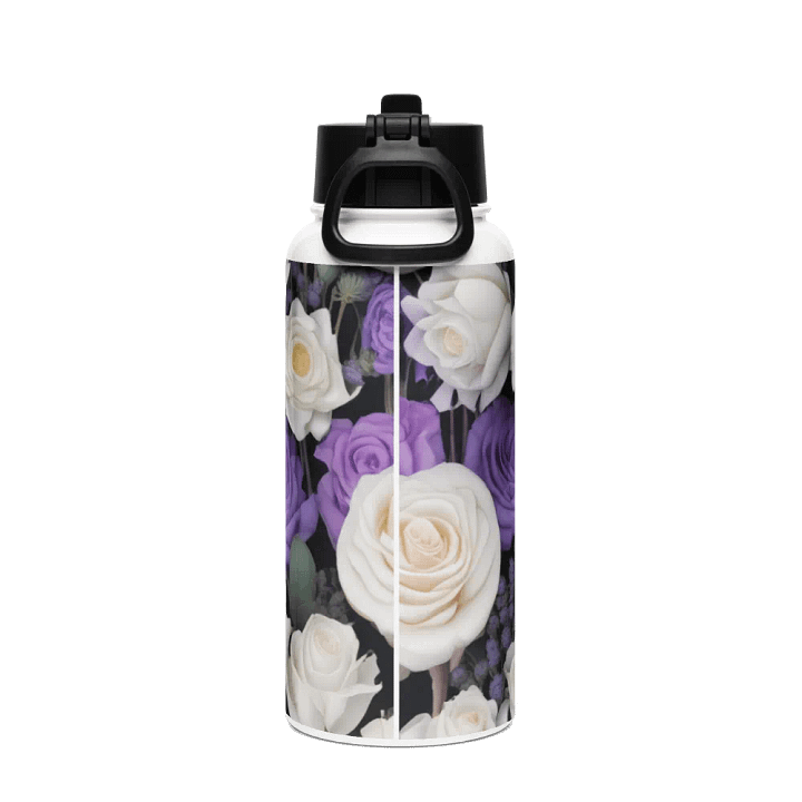 Lavender-Rose Dream Stainless Steel Water Bottle product image (2)