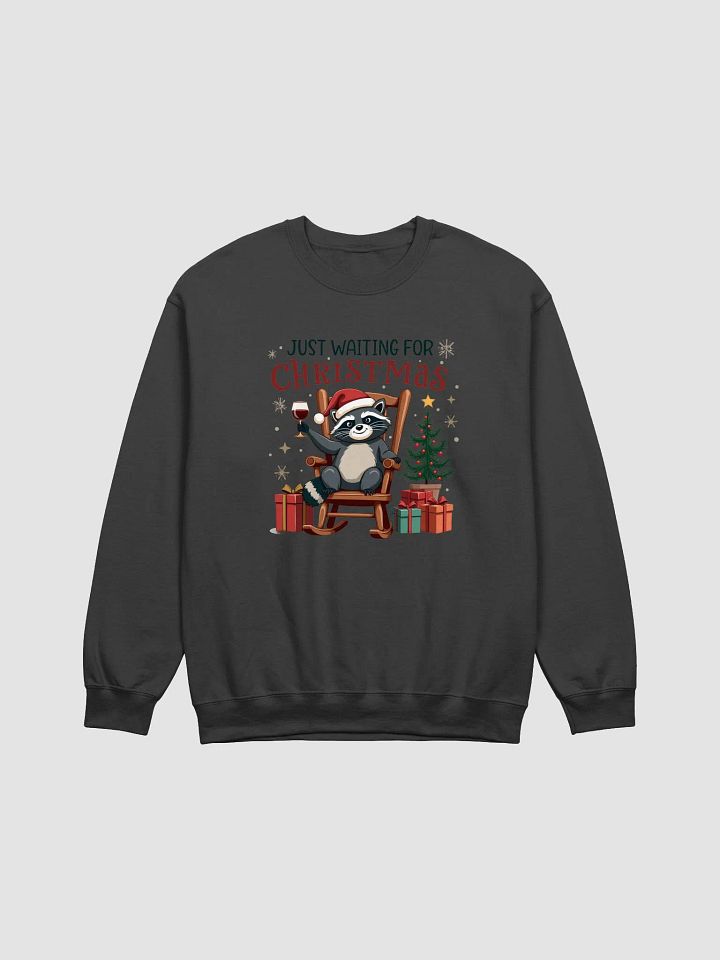 Just Waiting For Christmas Raccoon Sweatshirt product image (2)