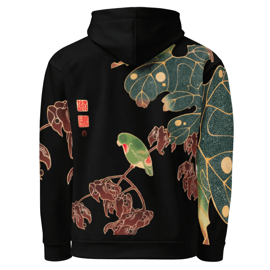 Birds All-Over Print Recycled Unisex Hoodie product image (6)