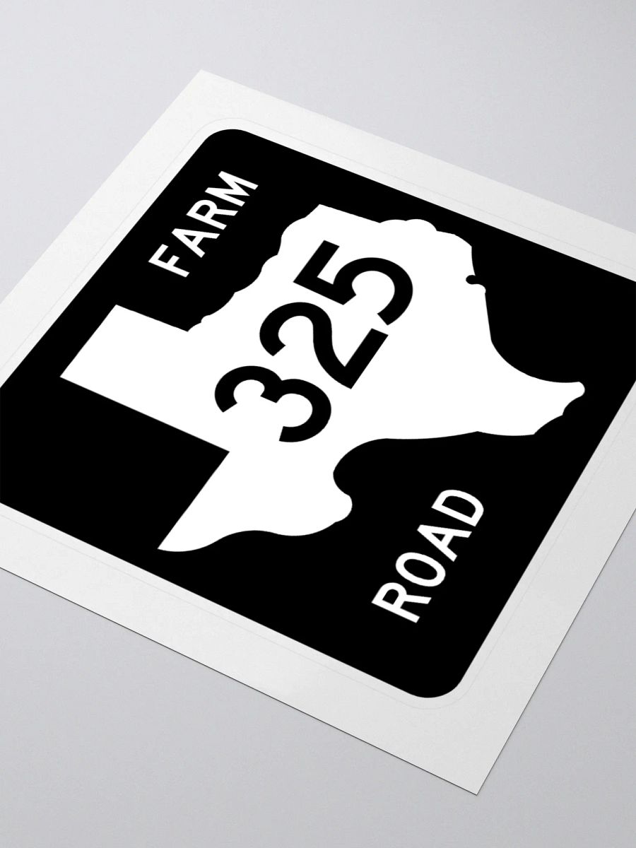 Texas Farm Road Sign FM 325 Sticker product image (3)