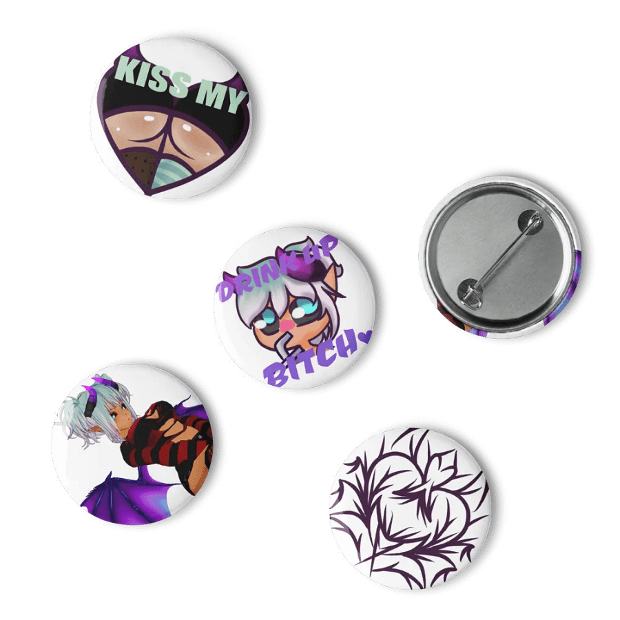Cheeky Heart Pin Button Set product image (6)