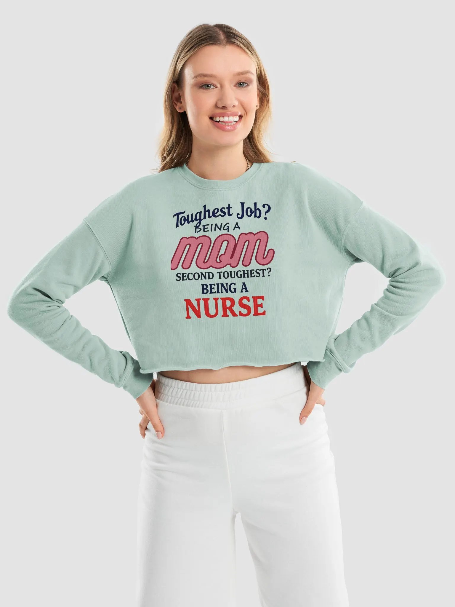 Supermom Nurse Crop Sweatshirt product image (18)