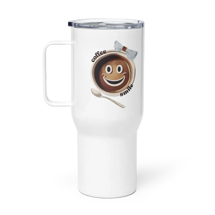 Coffee Smile Funny Cute Sweet Travel Mug With A Handle product image (1)