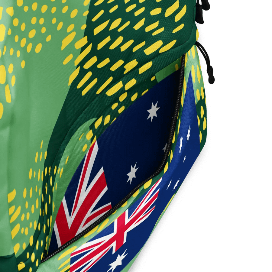 "Australia" Green and Gold Forever! Backpack product image (3)