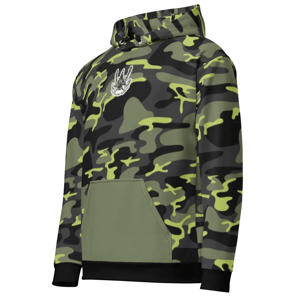 Green Camouflage Twin Anchor Logo Hoodie product image (5)