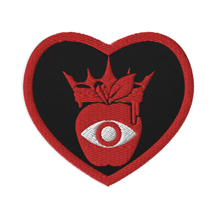 Crowned Apple (Red) ✦ Embroidered Patches product image (1)