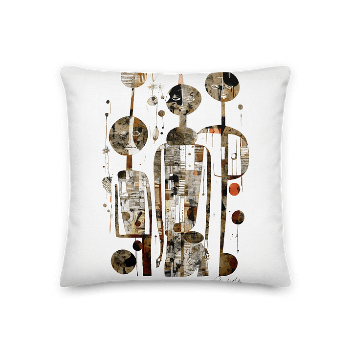 Amigos by Edward Martin Geometric Figures Premium Pillow product image (1)